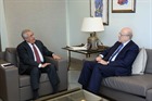 Former President Michel Sleiman Meets Former Pr Minister Najib Mikati